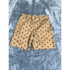 Tackle & Tides Mens Football Print Khaki Shorts Size 30 NWT
